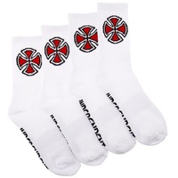 Independent Og Cross Socks 4 Pack White