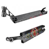 Grit Scooter Deck - Vendetta Black Silver Laser - 4.8" Wide x 21" Long