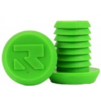 Root Industries Alloy Bar Ends Plugs - Sold As Pairs - Standard Green