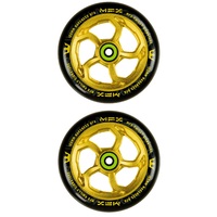 MGP MFX Hurricane 120mm Scooter Wheels Set Of 2 - Gold