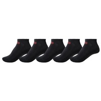 Globe Womens Ankle Socks - 5 Pairs - Black