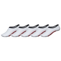 Globe Boys Youth Socks - 5 Pairs - White - Smith Invisible