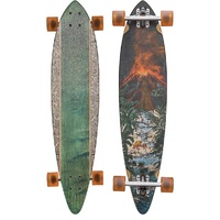 Globe Longboard Skateboard Complete - Pintail - Tropic Lava 37"