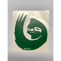 Hella Grip OG Sloth Die Cut Sticker - Green