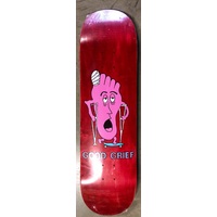 Good Grief Skateboard Deck Purple Sad Foot - Red 8.25"