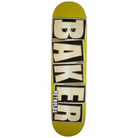 Baker Skateboard Deck 8.125 Reynolds Brand Name Glitter Gold