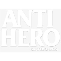 Anti Hero Black Hero Sticker White Solid x 1