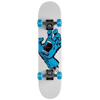 Santa Cruz Complete Skateboard - Screaming Hand - White Blue 6.75"