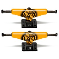 Silver Skateboard Trucks 8.0" M-Class Neon Orange Set Of 2 Trucks