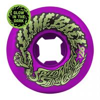 Santa Cruz Slime Balls Vomit Mini Skateboard Wheels 56mm 97A Neon Purple