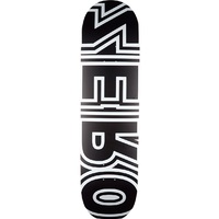 Zero Skateboard Deck Bold Black White 7.75