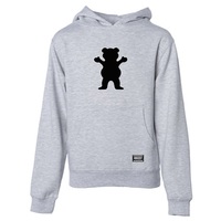 Grizzly Youth Sweat T-Shirt HD OG Bear Youth Small Heather Black