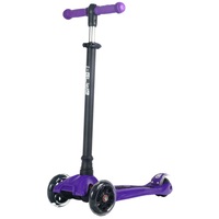 I-Glide Boardwalk Bobber v2 3 Wheel Kids Scooter Led Wheels Purple