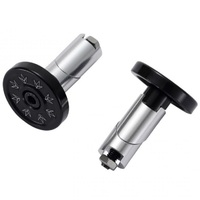 Envy Alloy Bar Ends Plugs Sold As Pairs Black - Suit All Bars
