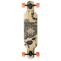 Gold Coast Longboards Dropthrough Complete Longboard Skateboard Wanderlust Orange