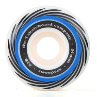 The 4 Sweepers Skateboard Wheels Blue 101a 54mm