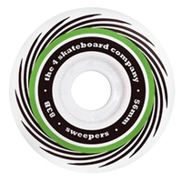 The 4 Sweepers Skateboard Wheels Green 101a 56mm