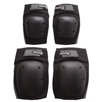 Sector 9 Pursuit Protective Pad Set Knee And Elbow Size Large to Extra Large Black