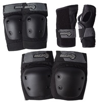 Sector 9 Combo Pursuit Junior Protective Pad Set Large to Extra Large Black