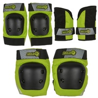 Sector 9 Combo Pursuit Junior Protective Pad Set Large to Extra Large Green