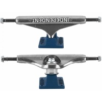 Independent Skateboard Trucks 139 Bar Cross Silver Blue Standard Set Of 2 Trucks