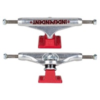 Independent Skateboard Trucks 139 Bar Cross Silver Red Standard Set Of 2 Trucks
