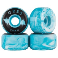 Welcome Skateboard Wheels Orbs Specters Swirls Blue White 56mm 99A