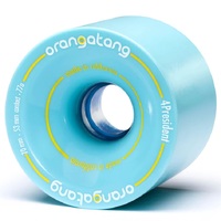 Orangatang Longboard Skateboard Wheels 4 President 77A 70mm Light Blue