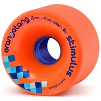 Orangatang Longboard Skateboard Wheels Stimulus Orange 80A 70mm 