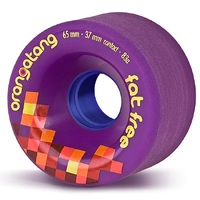 Orangatang Fat Free Purple 83A 65mm Longboard Skateboard Wheels