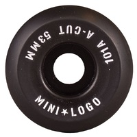 Mini Logo Wheels Black A Cut 101a 52mm