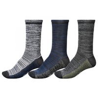 Globe Mens Socks 3 Pairs Assorted Florence Deluxe
