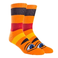 Toy Machine Sect Eye Big Stripe Orange Socks