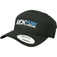 Kick Push Black Snapback Hat
