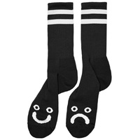 Polar Skate Co Happy Sad Black 43-46 Socks