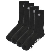 Independent Cross Embroidery Socks 4 Pack Black
