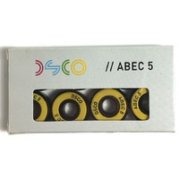 DSCO Abec 5 Skateboard Bearings Yellow Shields