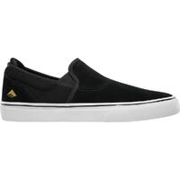 Emerica Wino G6 Slip-On Black White Gold Youth Skate Shoes