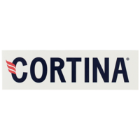 Cortina Striker Classic Logo Sticker White x 1