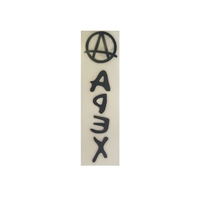 Apex Handle Bar Sticker Black
