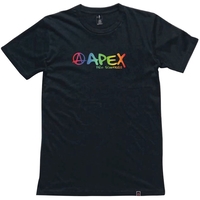 Apex Scooters Rainbow T-Shirt - Medium Black