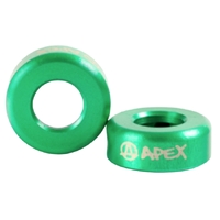 Apex Aluminium Bar Ends Pair Green