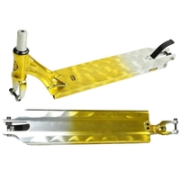 Crisp Scooter Deck Kit - Evolution Gold Polished Swirl