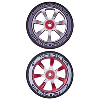 Crisp Hollowtech 110mm Wheel Set - Silver Red Black