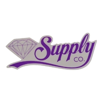 Diamond Supply Co Skateboard Sticker - Script Purple x 1