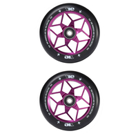 Envy Diamond 110mm Scooter Wheels Set Of 2 - Purple