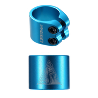 Fasen Raven Scooter Double Clamp - Teal 2017 - Oversized And Standard