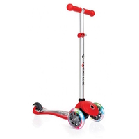 Globber My Free Fantasy Scooter 3 Wheel - Led Wheels - Racing Red