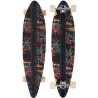 Globe Longboard Skateboard Complete - Pinner - Black Red Pakalolo
