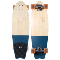 Globe Cruiser Skateboard Complete - Sun City Half Dip Bamboo Blue